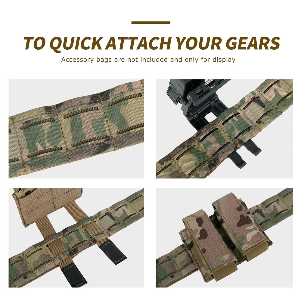 Nylon Quick Release Tactical Duty Belt with Inner & Anti-slip Small Cp