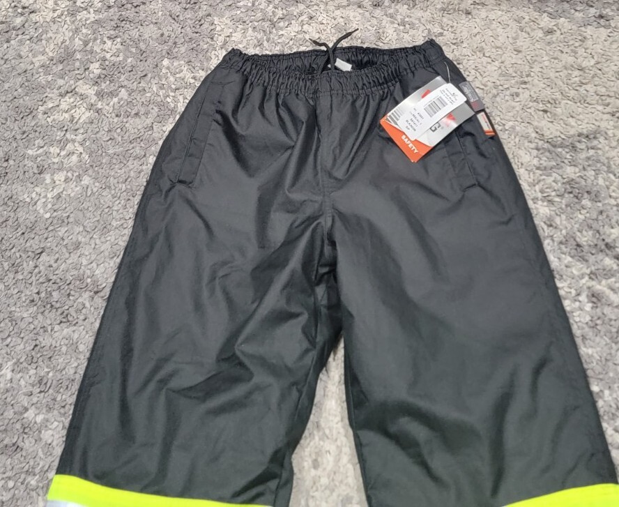 NWT Work King Safety Visibility Work Pants Black Men Small 3M Reflective