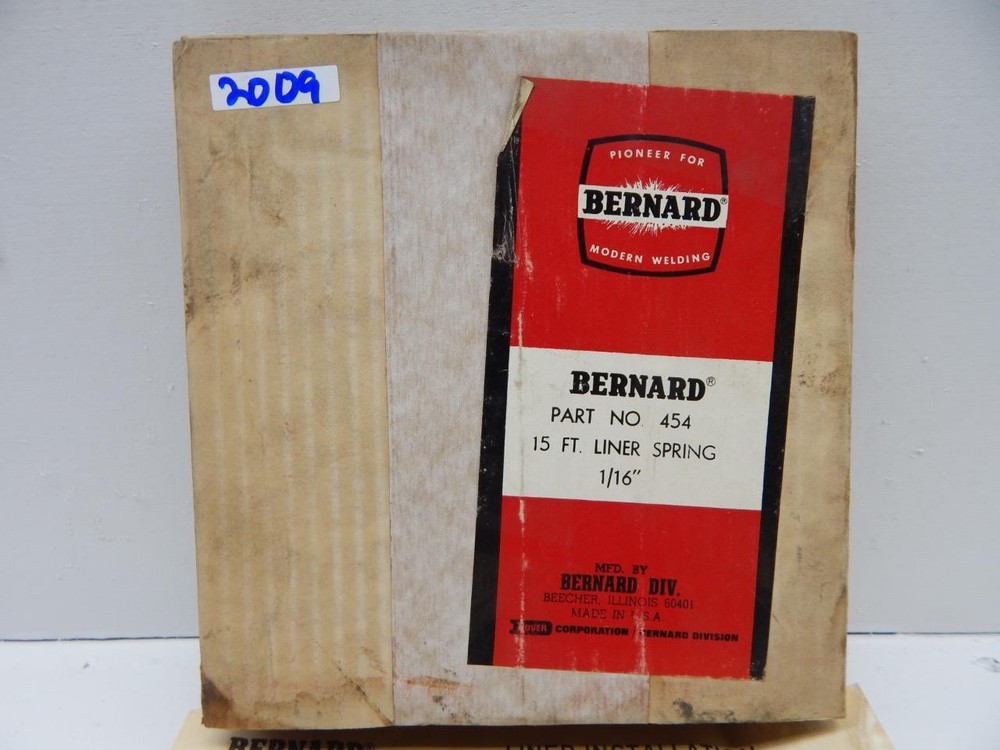 BERNARD LINER SPRING 15’ Feet 1/16’’ MODEL 454