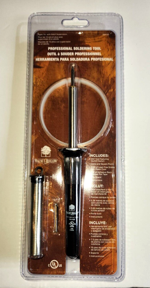 Walnut Hollow Professional Soldering Tool Black Handle ~ Model #26438
