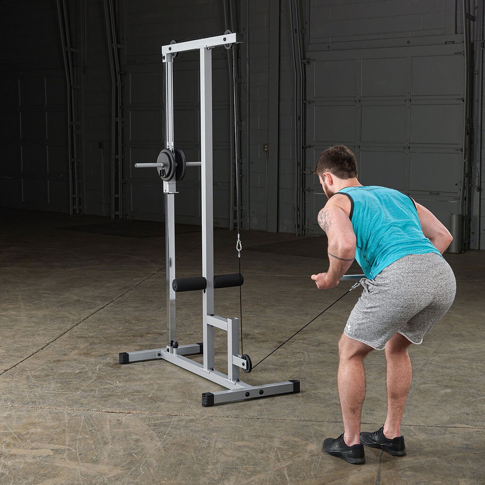 Powerline Lat Machine with High and Low Pulleys
