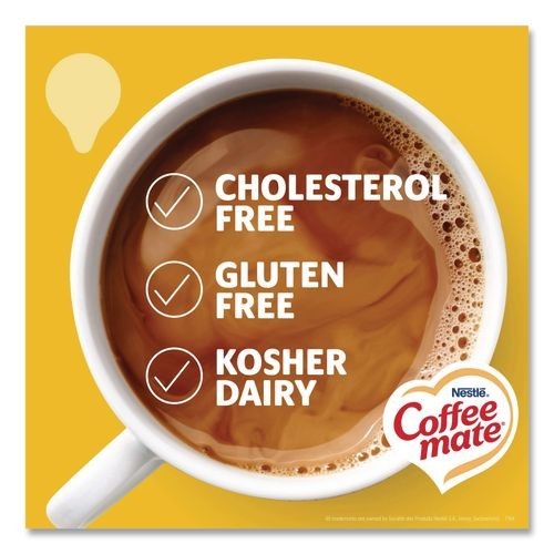 Coffee mate Coffee Creamer, Zero Sugar Hazelnut, 0.38 oz, 50/Box, 2 Boxes/Pack
