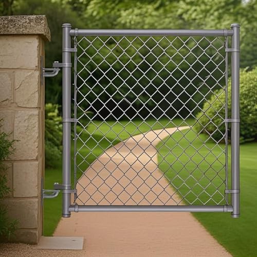 Wall Mount Gate Hinges, Heavy Duty Wall Plate Hinges,Wall Mount 4 Pack Silver