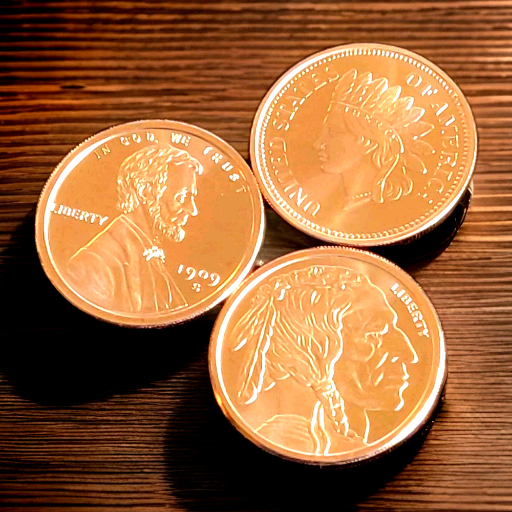 3oz's .999 COPPER...HOW COOL ARE THESE THREE?