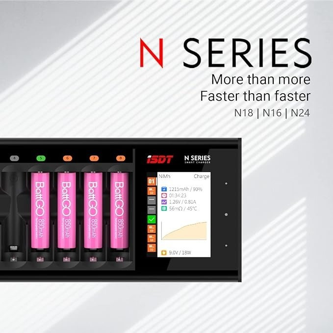 ISDT N16 AA/AAA BATTERY SMART CHARGER