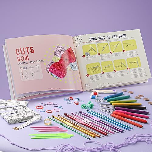 Learn to Crochet Kit for Beginners Adults – Beginner Crochet Assorted Sizes
