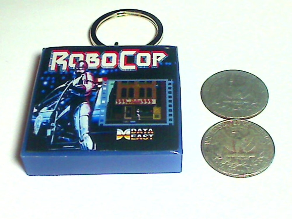 RoboCop Arcade Coin Door accessory Keychain