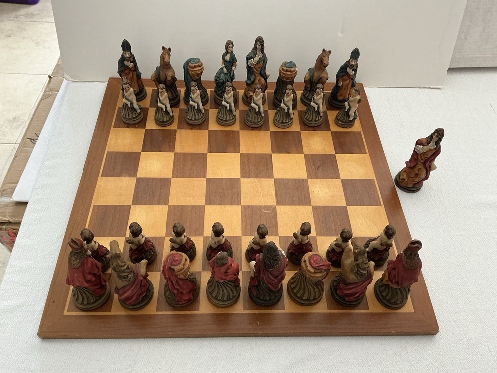 Chess Set Vintage Made In Britain