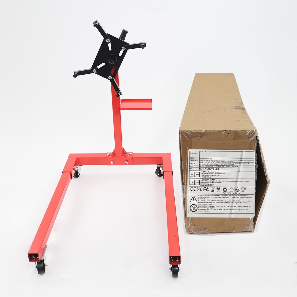 2000 LBS Folding Engine Stand Vehicle Engine Block Stand 360 Degree Head