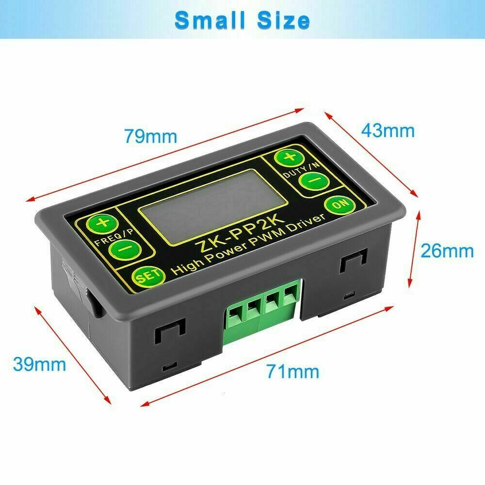 High Power PWM & Pulse Signal Generator Frequency Duty Cycle Adjustable Driver