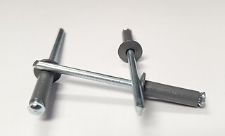 Gray 3/16" Rivet Small Head Exploding Banana Peel Aluminum Pop Rivets 25 pack