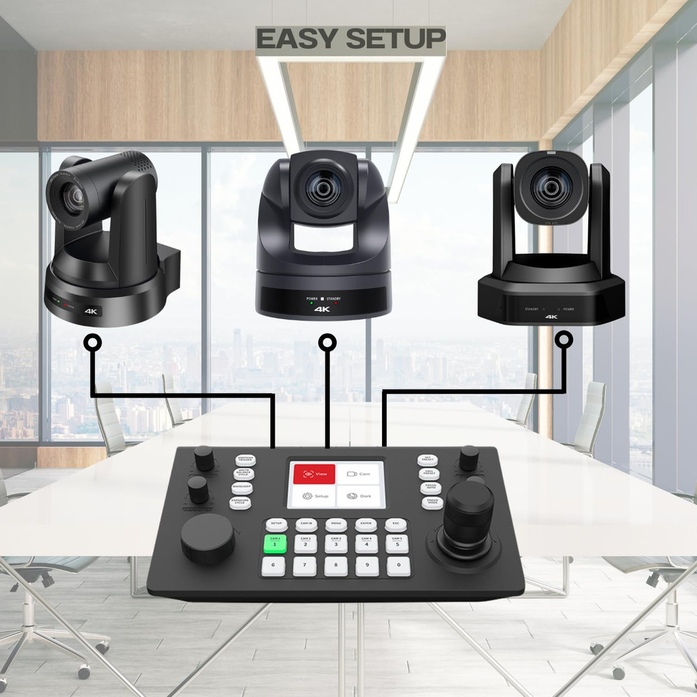 NDI PTZ Controller,Ptz Joystick Controller Poe Enable, IP NDI Camera Controller