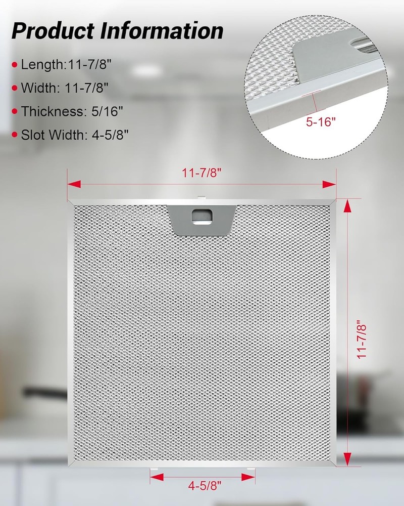 2PCS WB02X24872 Range Hood Grease Filter Compatible