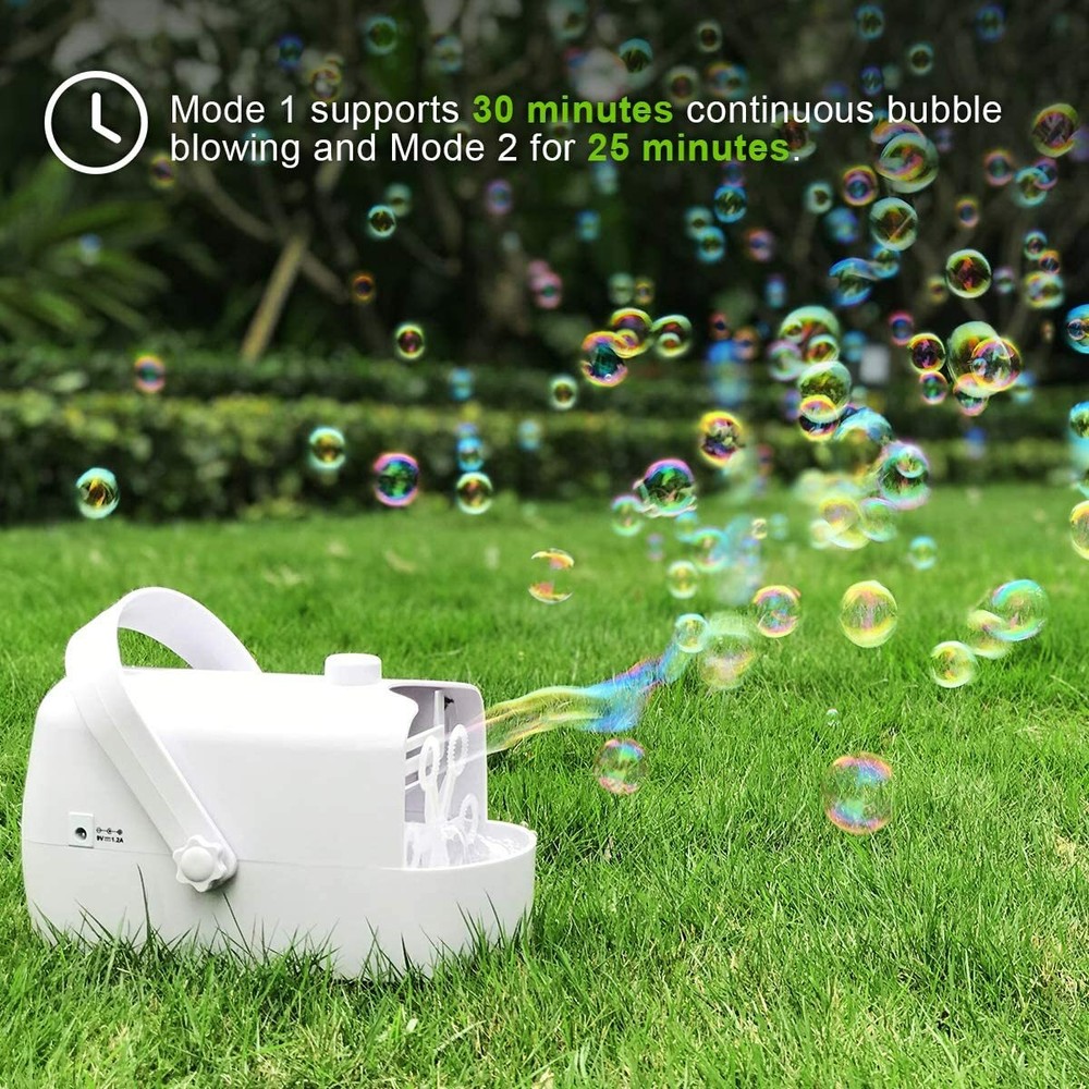 iTeknic Automatic Bubble Blower Portable Auto Bubble Maker with High Output