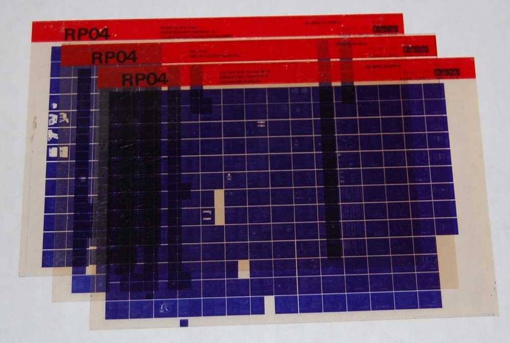 DEC RP04 Disk Drive Maint, IPB, Instal, Operation, Service Manual Microfiche (3)