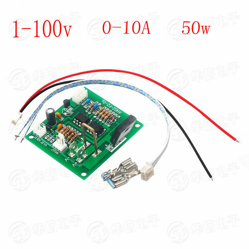 DC 1V-100V Constant Current Source Electronic Load Board 50W Max 10A Power Teste