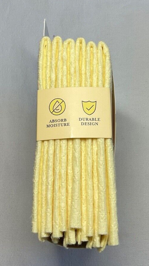 CORE FRIDGE REFRIGERATOR BIN LINERS (6) YELLOW QUILTED NIP