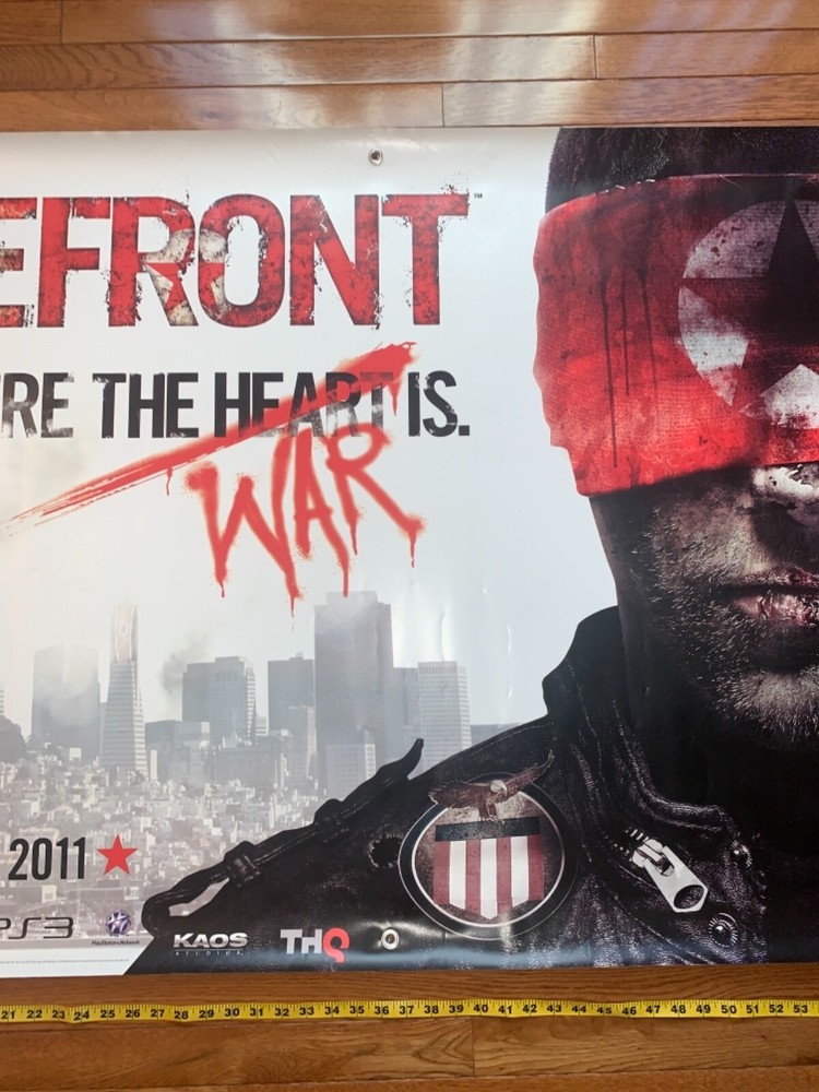 2011 Homefront PS3 Promo Banner 6ftx3ft Double Sided