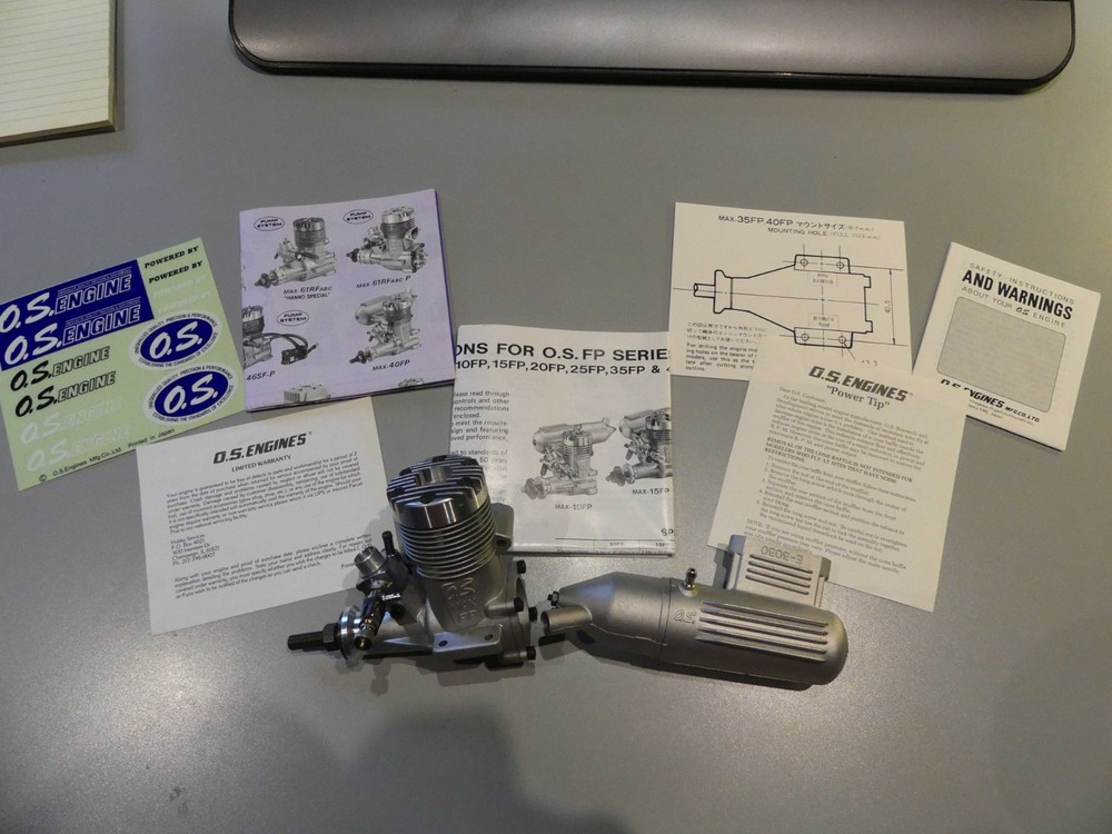 OS Engine MAX 40 FP RC (new old stock) plus EXTRAS
