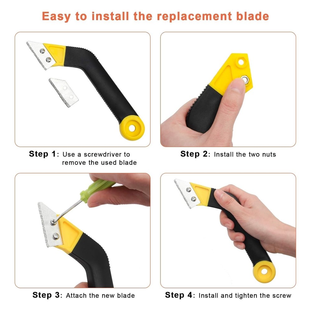 Versatile 5-Pack Replacement Blades for Tile Grout and Flooring Projects