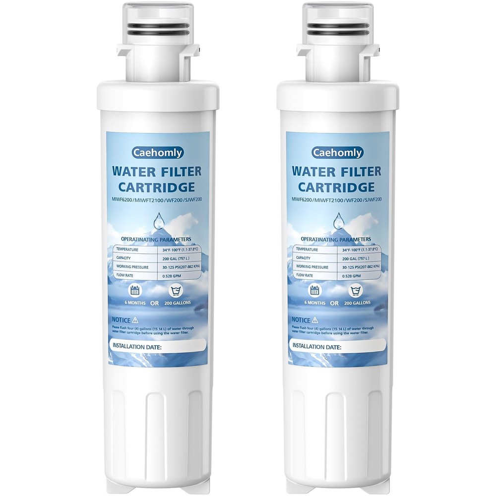 2 PACK Water Filter Cartridge MIWF6200 Compatible MRS26D5AST MF-2008-R2