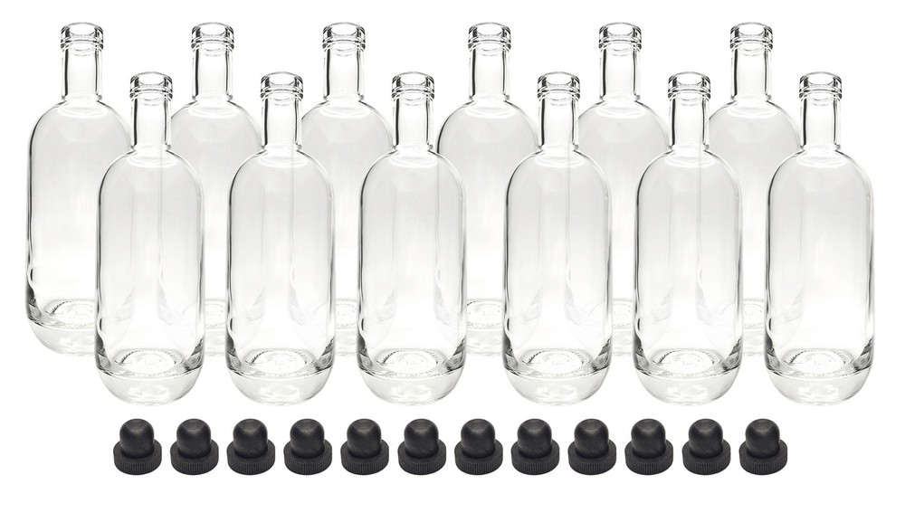 Home Brew Ohio Moonea Liquor Bottles and Corks Set of 12