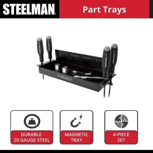Non-Marring Magnetic Tool/Parts Storage Trays for Rolling Toolboxes, Durable ...