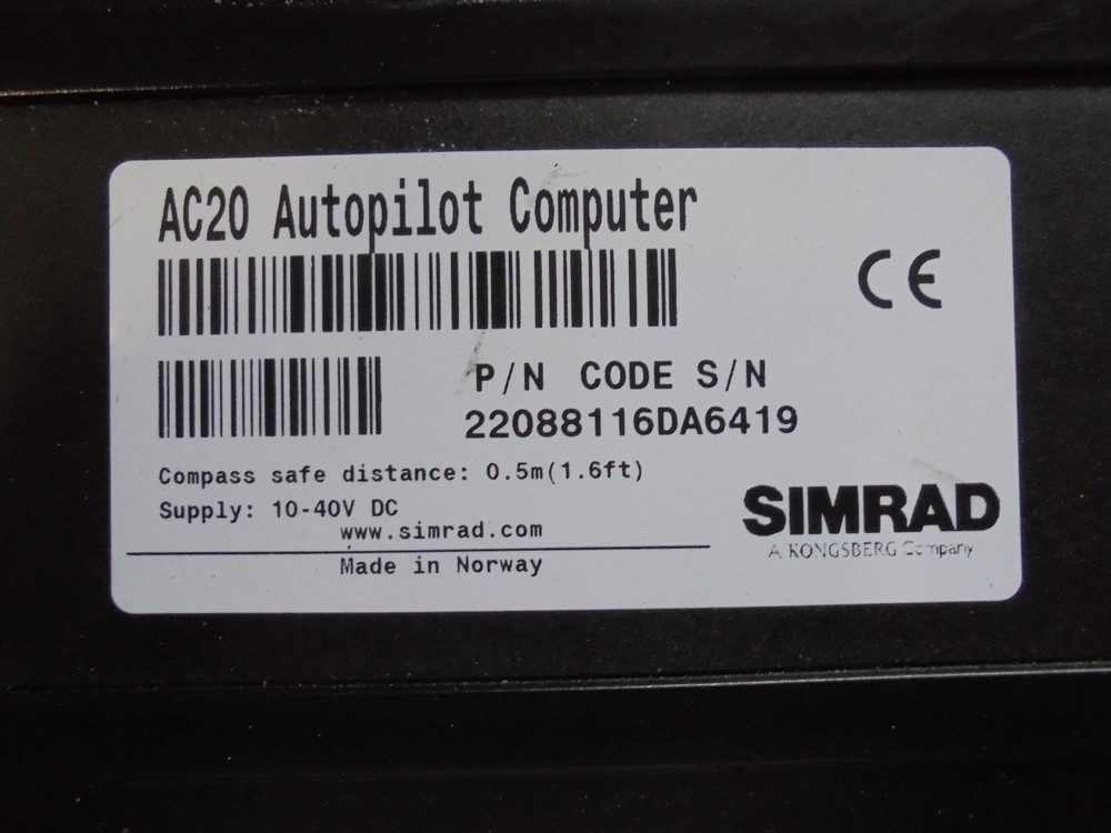 Simrad AC20 Autopilot Course Computer AP25 AP26 AP27