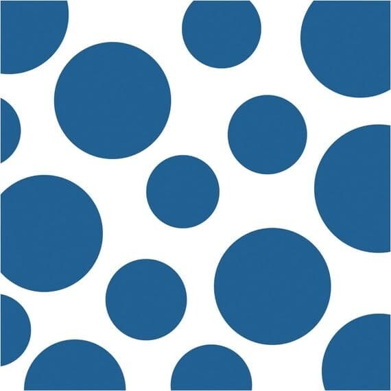 True Navy Polka Dot & Chervon Paper Napkins