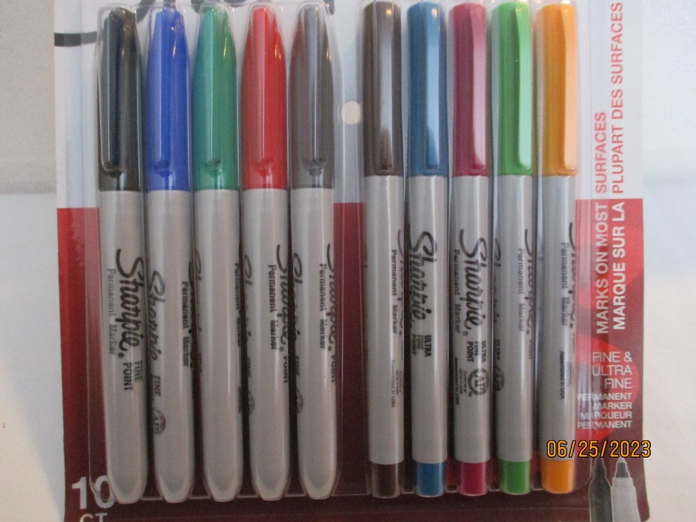 Sharpie Permanent Markers Variety Pack 10 Pack 2164637