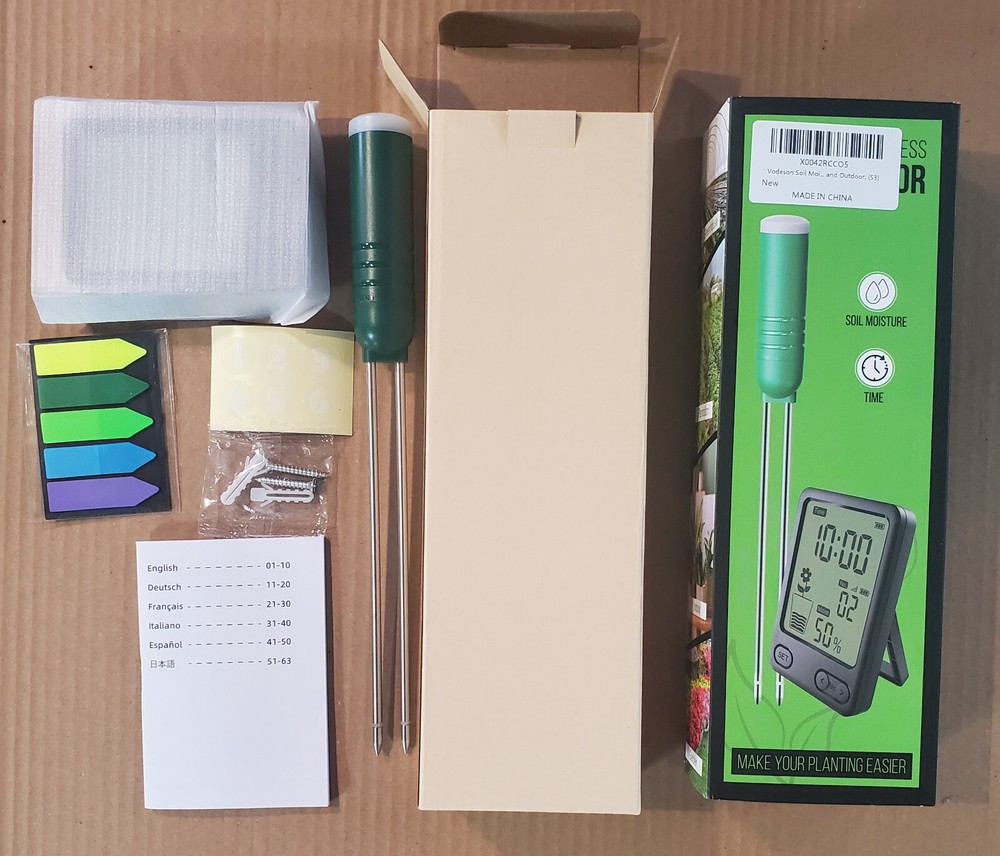 VODESON Plant Soil Moisture Meter with 230ft RF Wireless Only Sensor
