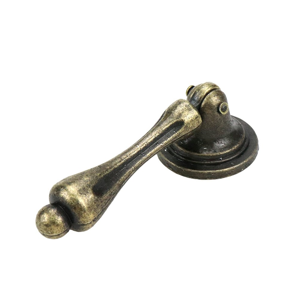 Cabinet Tear Drop Pull Handle Pulls Antique Bronze Set of 8