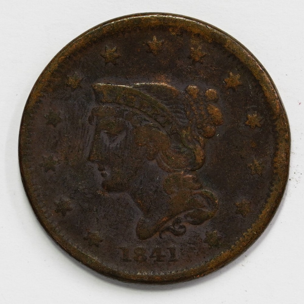 1841 Braided Hair Large Cent