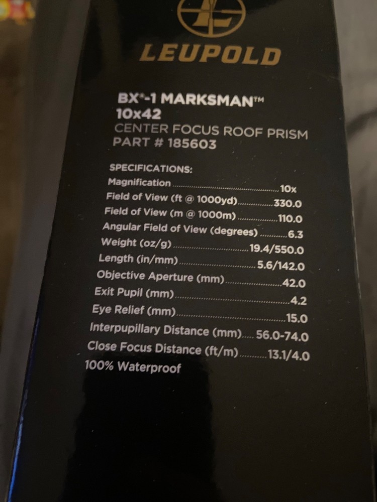 leupold binoculars bx 1 marksman with harness