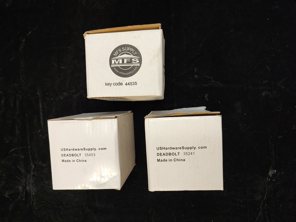 Polished Brass Deadbolt -Multiple locks and key codes -great for rentals