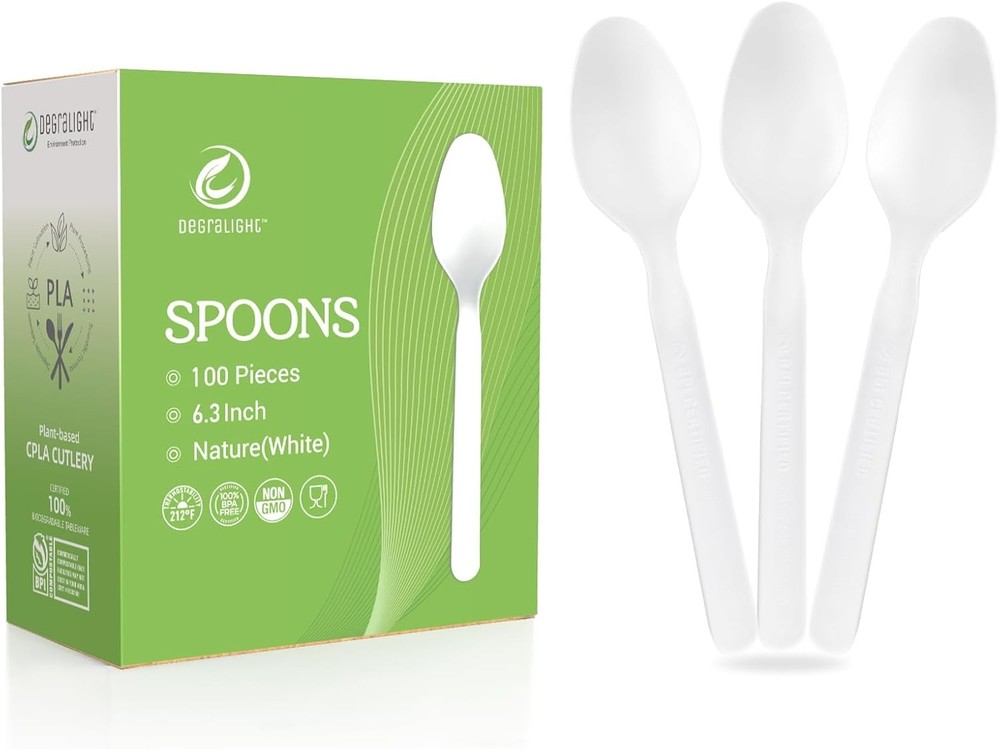 postable Spoons [] No Plastic Spoons Disposable BPI Certified ,