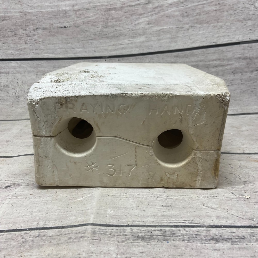 Vintage 1985 Riverview Ceramic Casting Mold Praying Hand #317