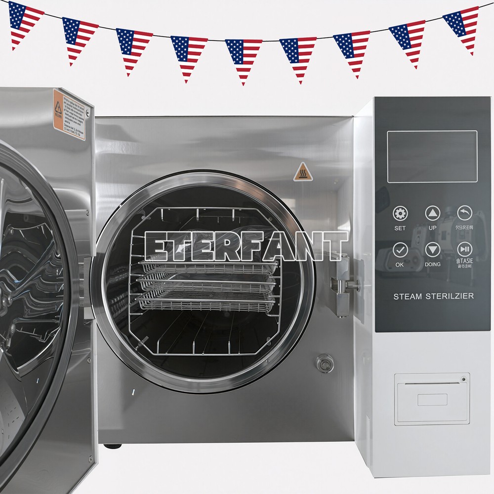 Class B 18L Dental Autoclave Vacuum Steam Sterilizer Sterilization+Printer