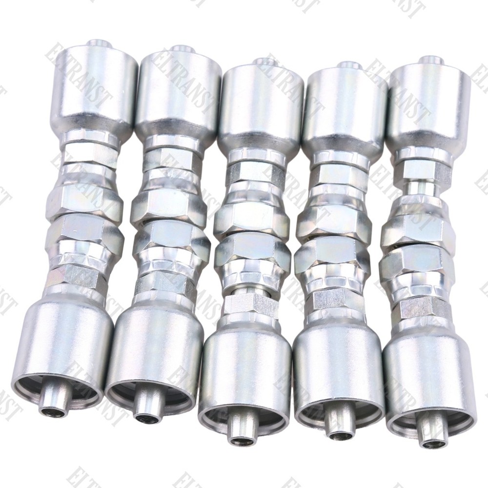 For Parker 10X Hydraulic Hose Fitting 1JS43-6-6 With 3/8" Flat Face Seal Thread