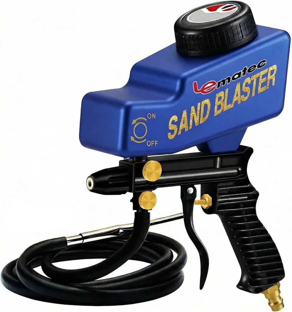 High-Performance Sandblaster for Air Compressors - Ideal for Rust & Surface Prep