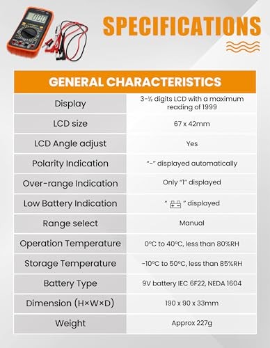 Digital Multimeter Tester Portable Multimeter Multi Testers Standard Version