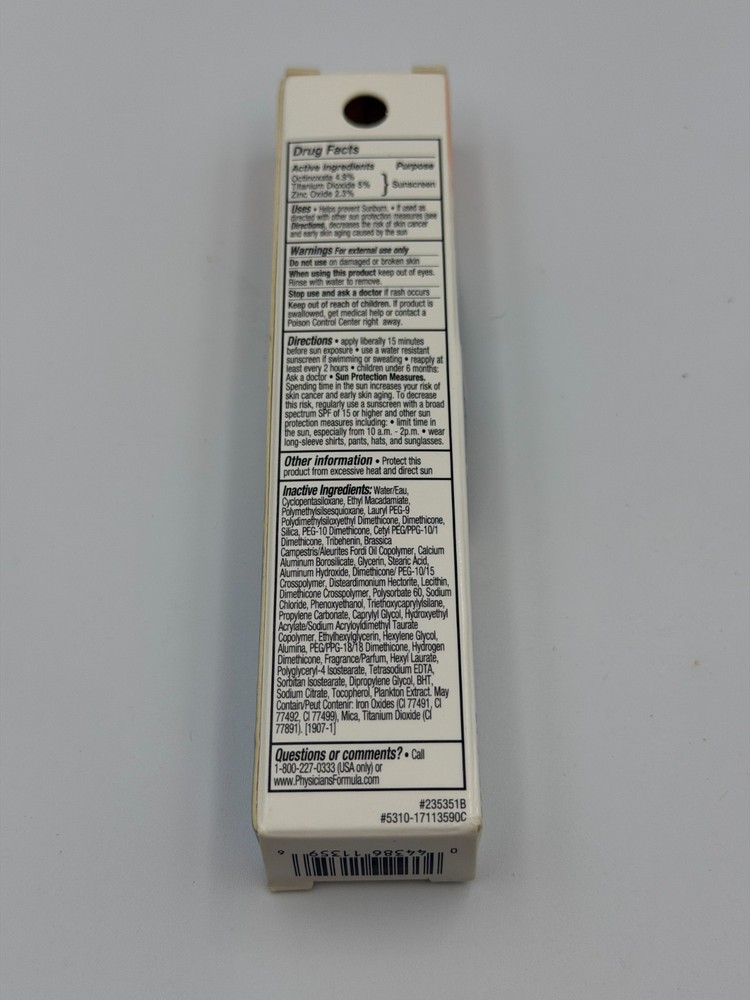 Physicians Formula Natural Defense Total Coverage Concealer in Light SEE EXP