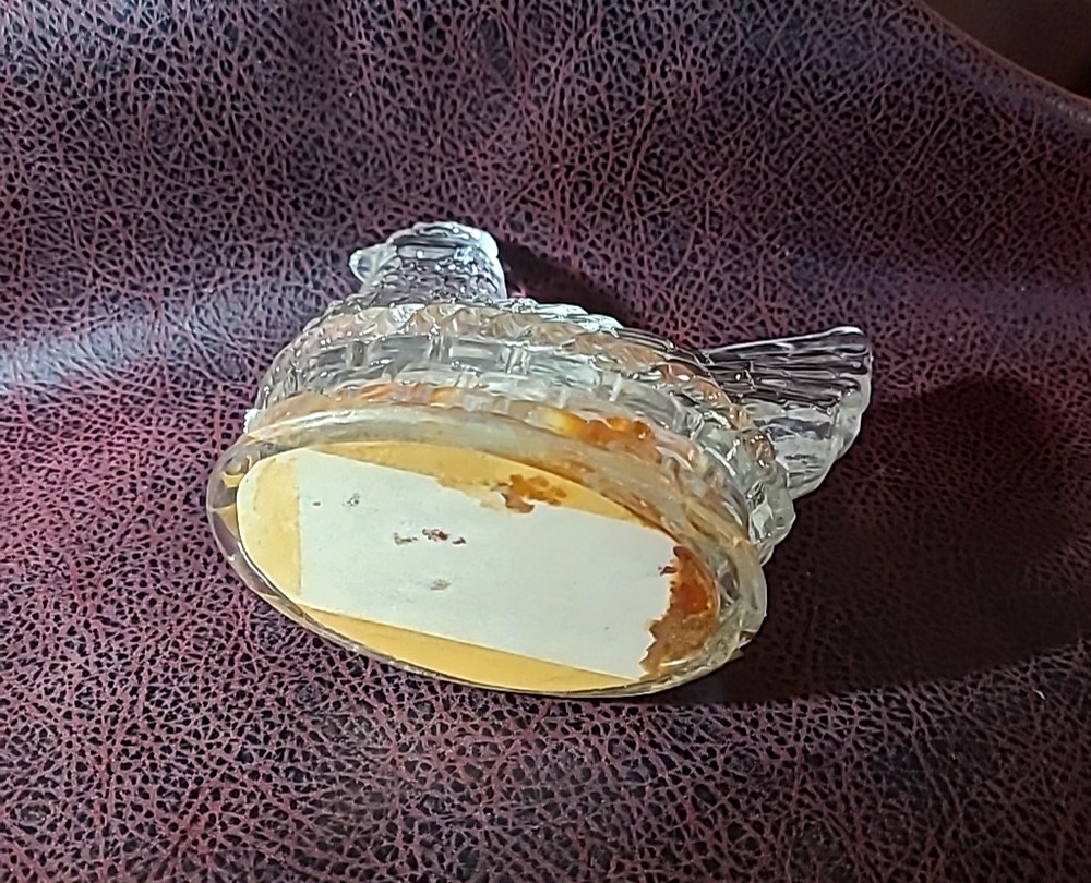 Vintage Milstein Glass "Hen on Nest" Candy Container