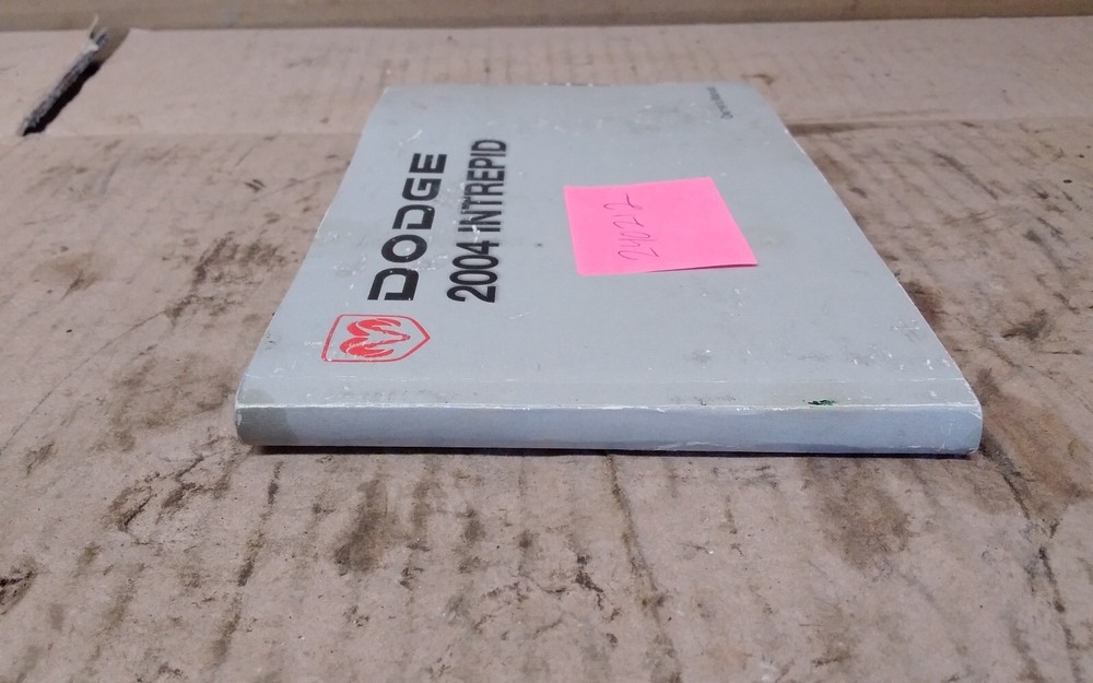 2004 DODGE INTREPID OWNERS MANUAL