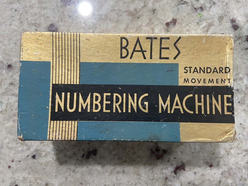 Vintage Nate’s Standard Movement Numbering Machine