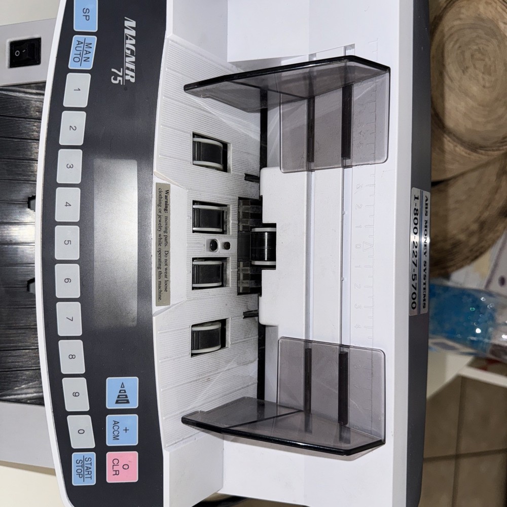 Magner 75 Currency Counter No Counterfeit detection