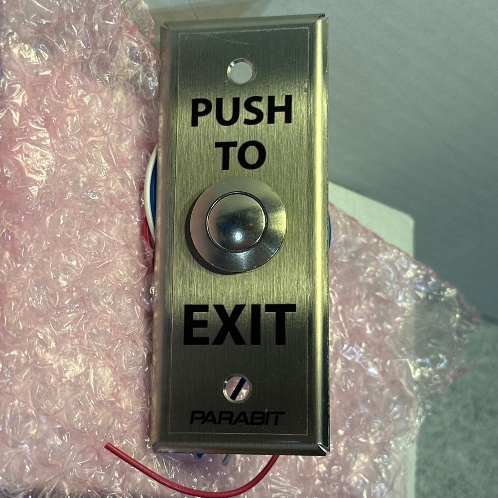 ** NEW **  Parabit XBTN-N-M Narrow Plate Push To Exit Button