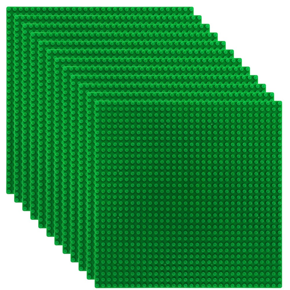 12 Pack Classic Baseplates, Building Base Plates Compatible with Most Standar...