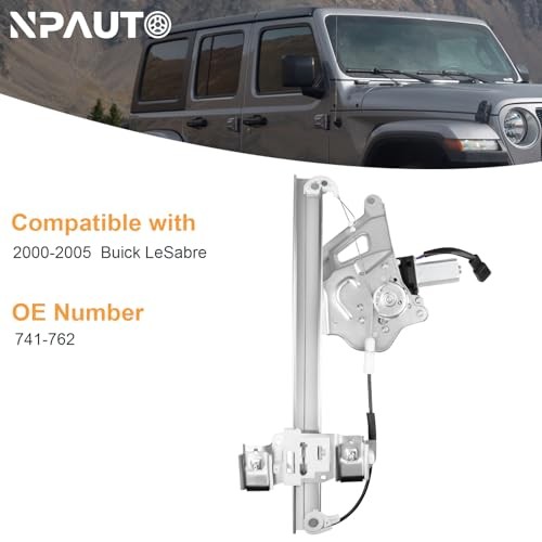 Front Driver Side Power Window Regulator with Motor Replacement for 2000 2001