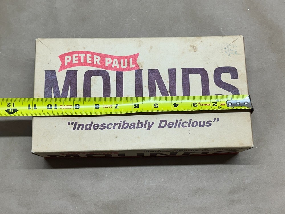 Vintage MOUNDS / ALMOND JOY - Candy Bar Box Peter Paul - EMPTY Display Boxes